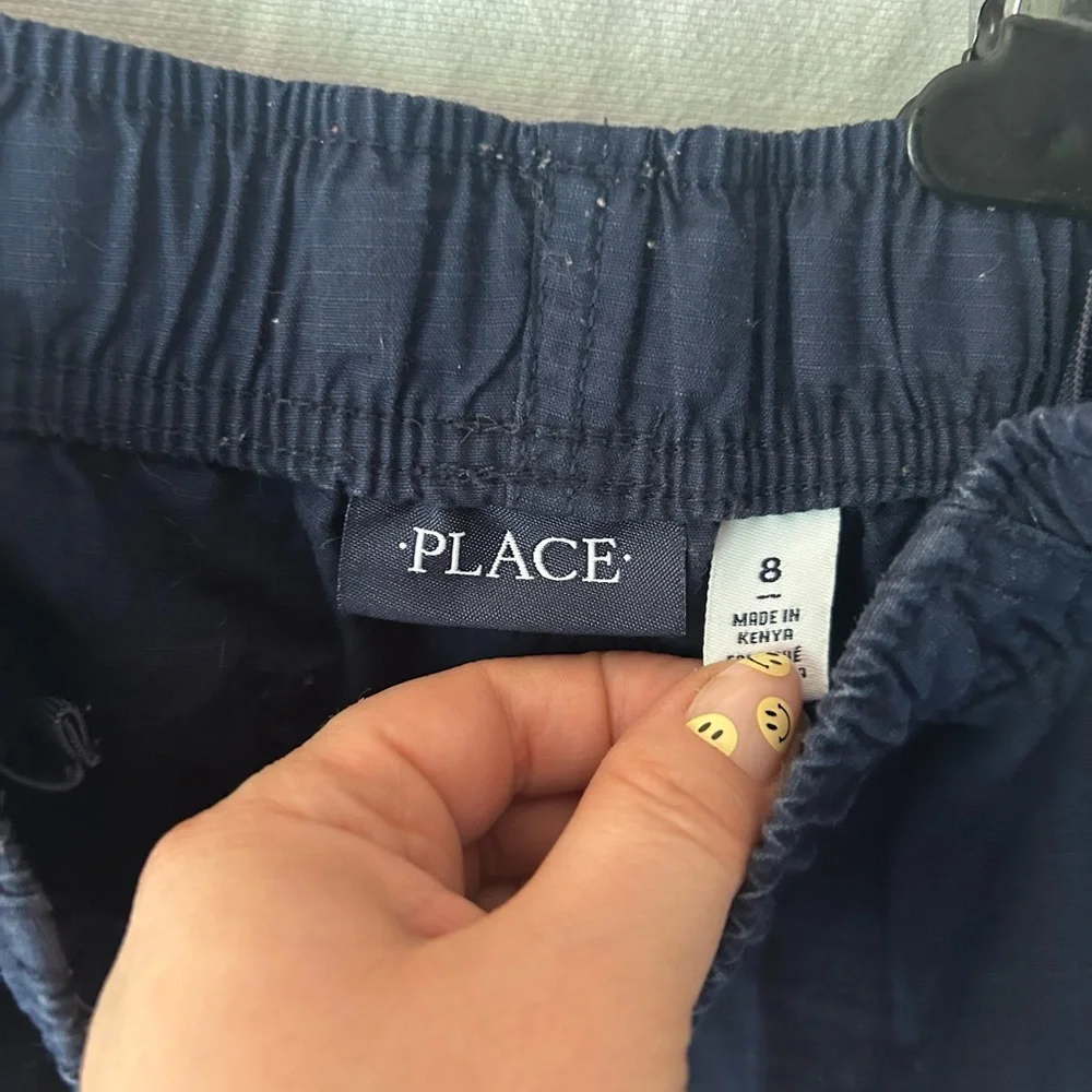 The Children’s Place Navy Blue Cargo Shorts Boys Size 8 School Uniform